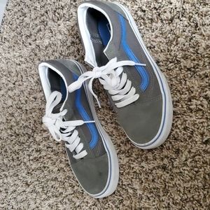 Gray/blue Vans